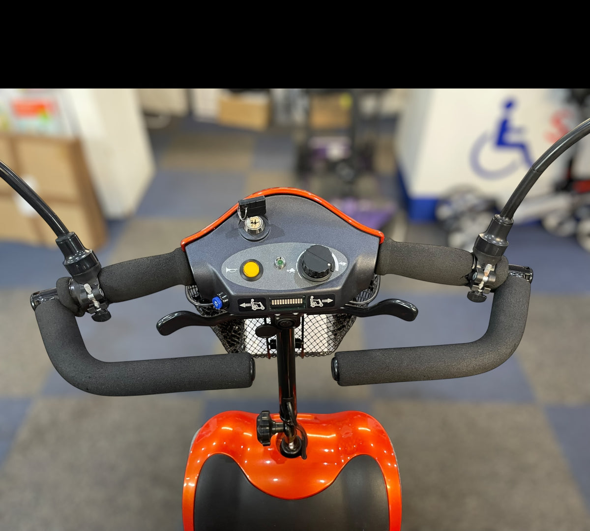 Used Kymco Mini LS Mobility Scooter Orange – Lightweight Boot Scooter 4mph