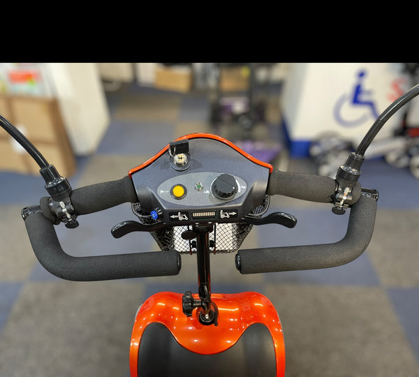 Used Kymco Mini LS Mobility Scooter Orange – Lightweight Boot Scooter 4mph
