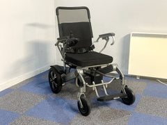 MobilityPlus Electric Powered Wheelchair Used Easy Folding Portable Lightweight Twin Battery