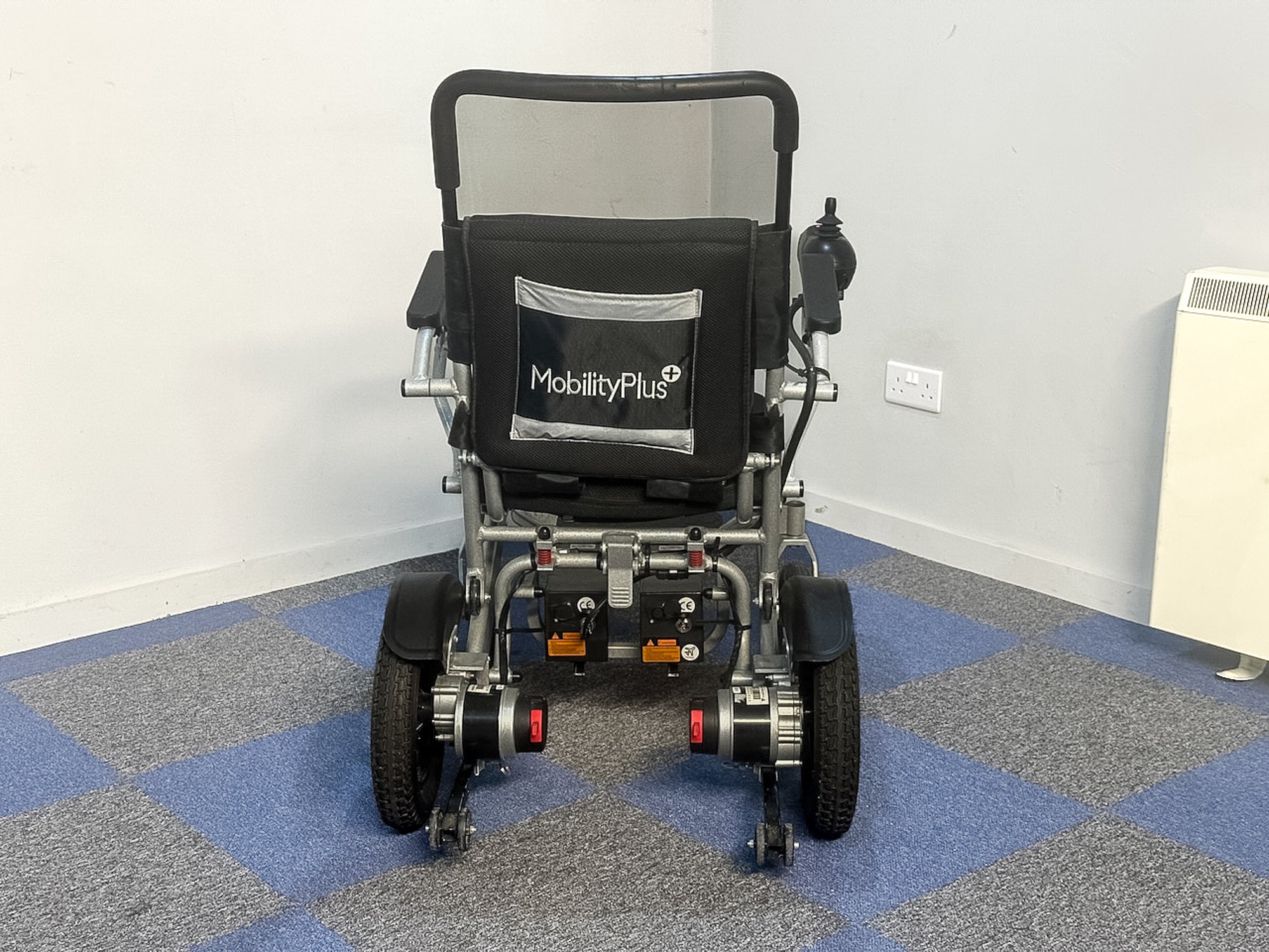 MobilityPlus Electric Powered Wheelchair Used Easy Folding Portable Lightweight Twin Battery