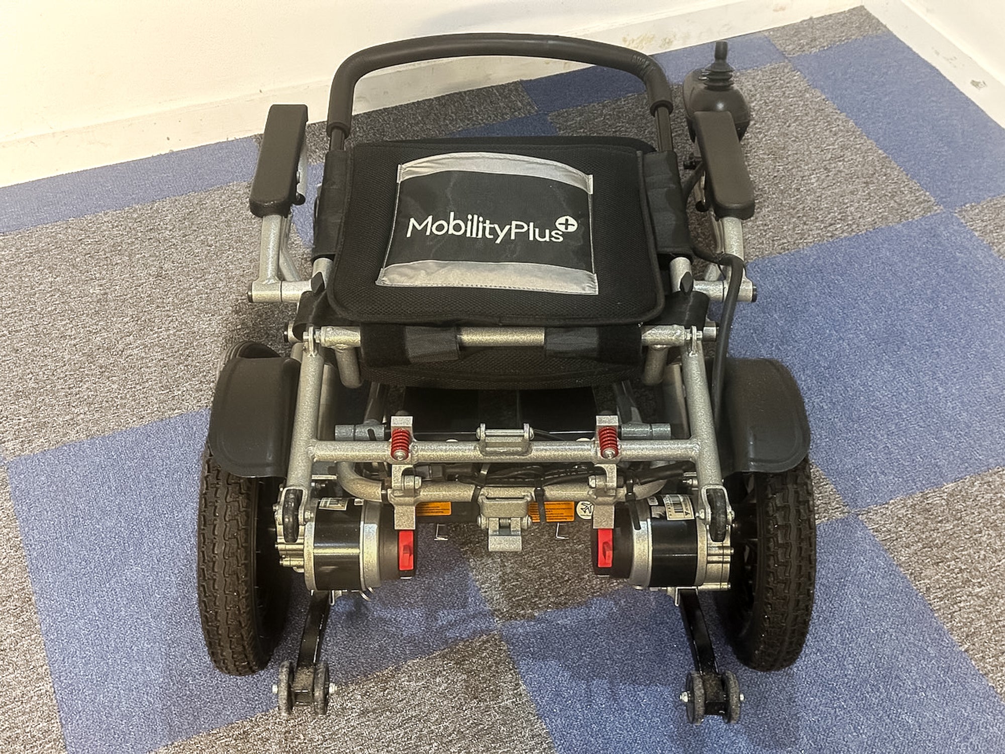 MobilityPlus Electric Powered Wheelchair Used Easy Folding Portable Lightweight Twin Battery