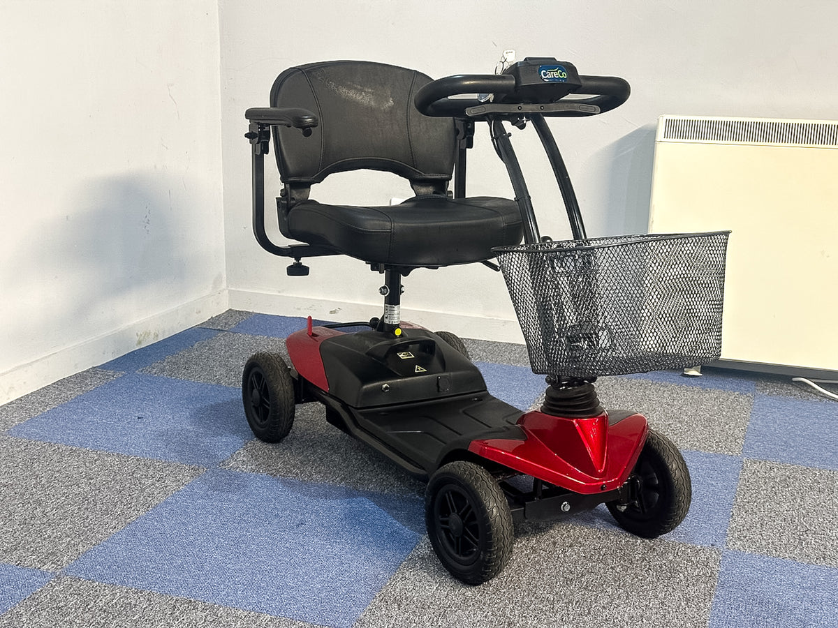 CareCo Dynamo Transportable Small Boot Mobility Scooter Red