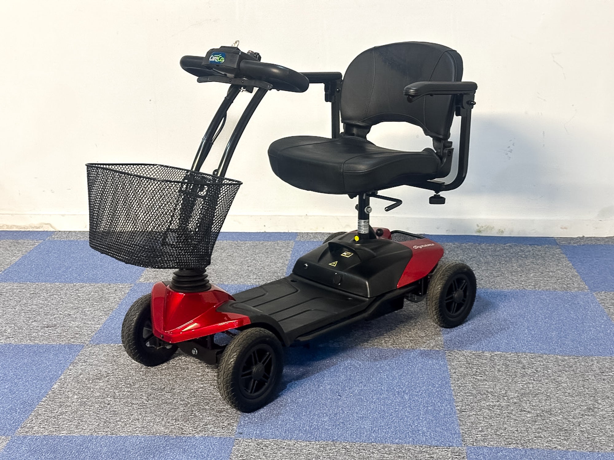 CareCo Dynamo Transportable Small Boot Mobility Scooter Red