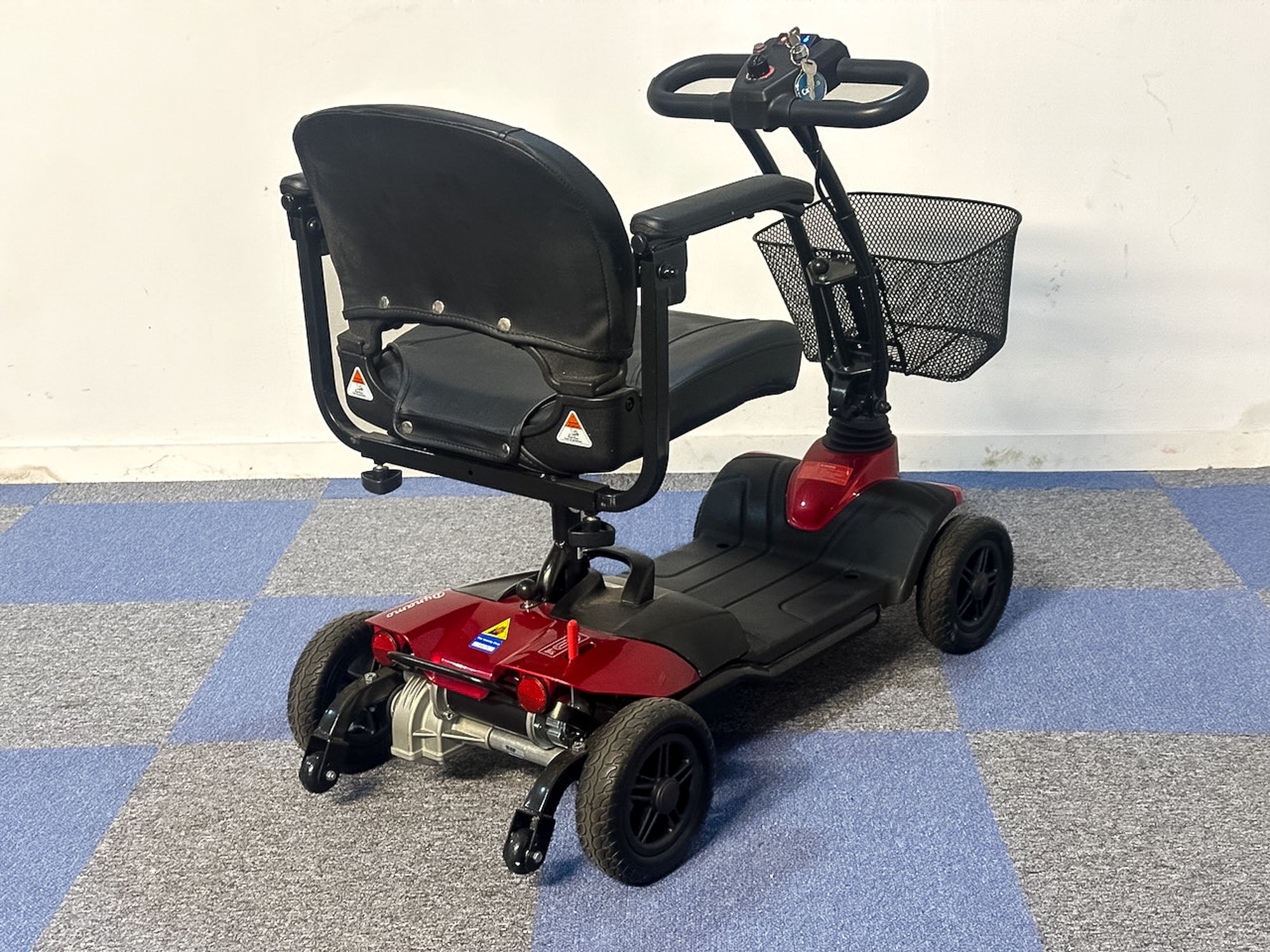 CareCo Dynamo Transportable Small Boot Mobility Scooter Red