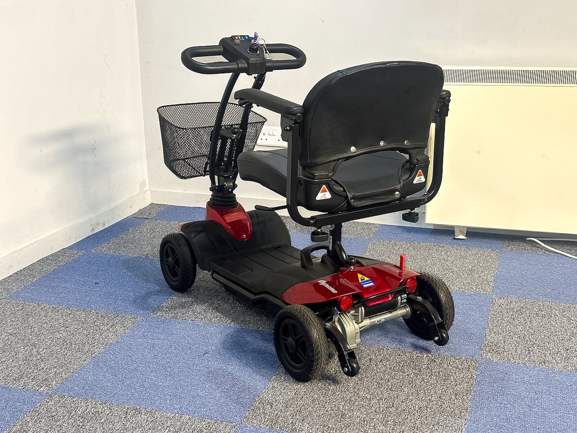 CareCo Dynamo Transportable Small Boot Mobility Scooter Red