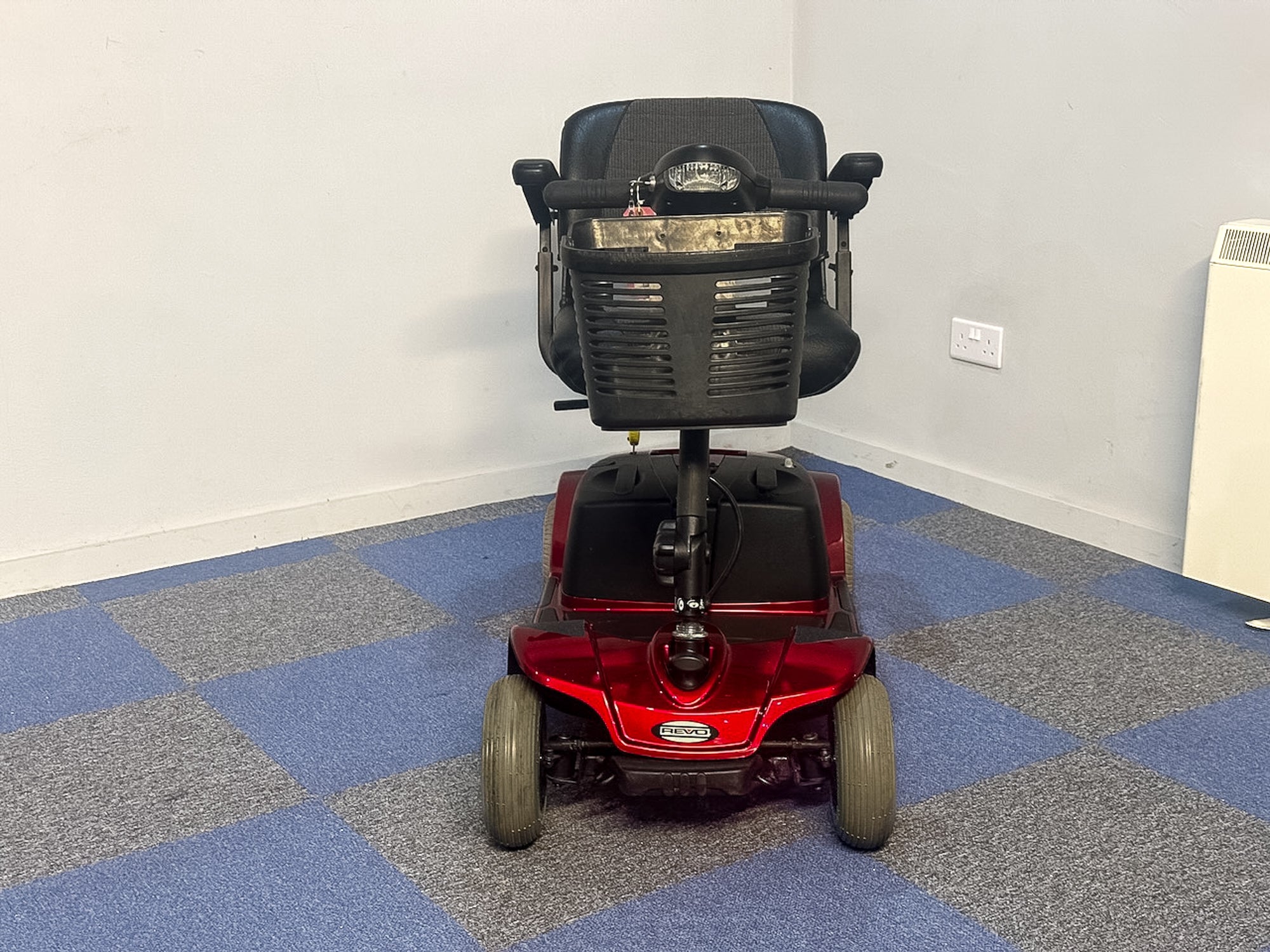 Pride Revo 2.0 4mph Mobility Scooter Transportable Boot Suspension Red