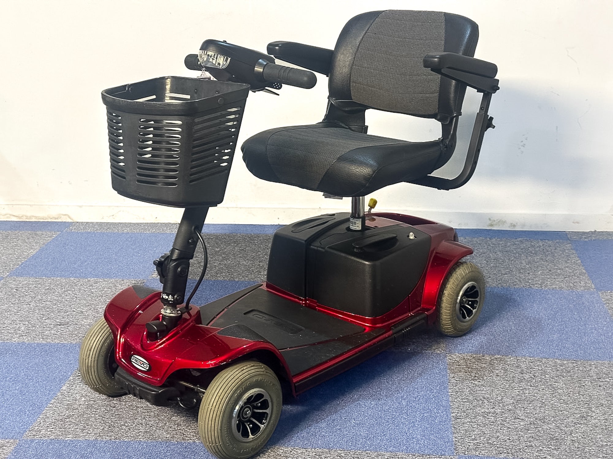Pride Revo 2.0 4mph Mobility Scooter Transportable Boot Suspension Red