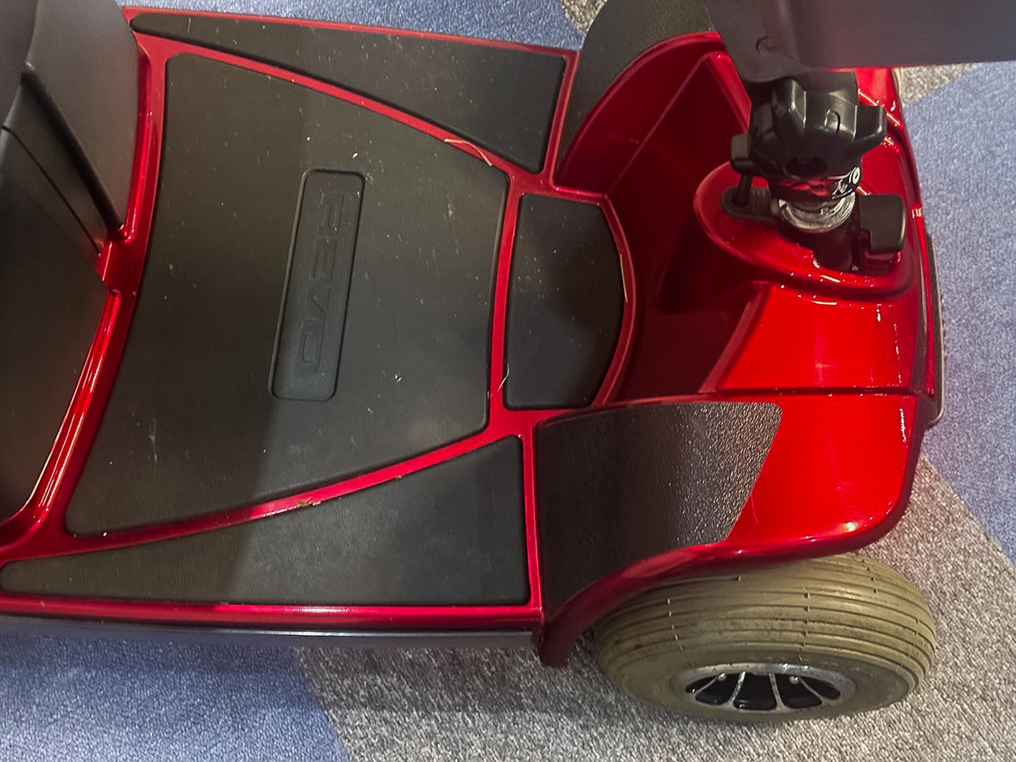 Pride Revo 2.0 4mph Mobility Scooter Transportable Boot Suspension Red
