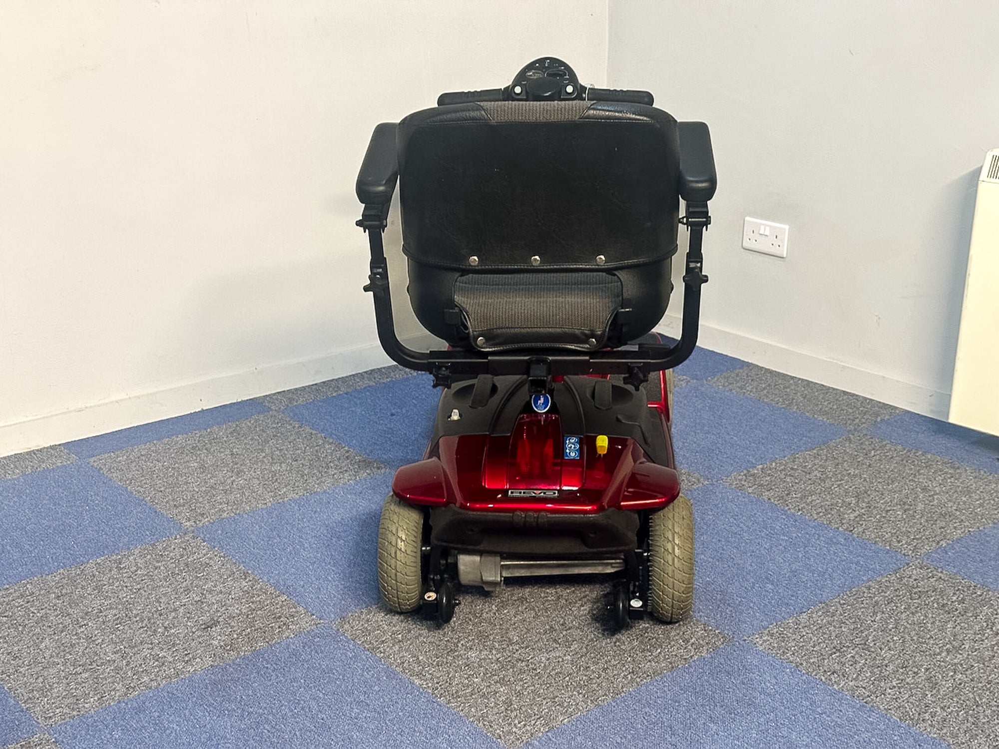 Pride Revo 2.0 4mph Mobility Scooter Transportable Boot Suspension Red
