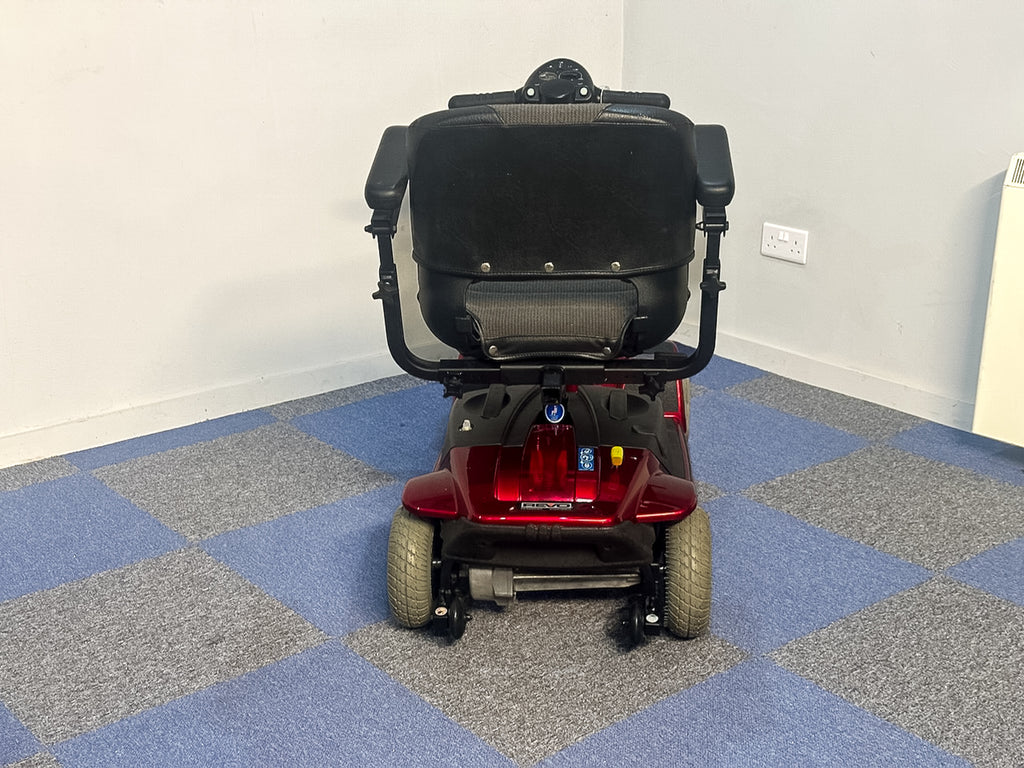 Pride Revo 2.0 4mph Mobility Scooter Transportable Boot Suspension Red