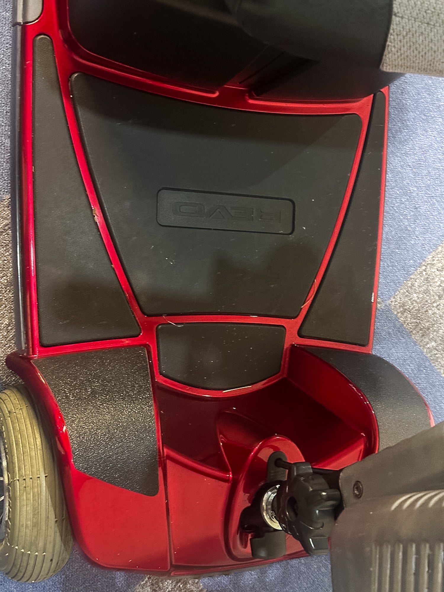 Pride Revo 2.0 4mph Mobility Scooter Transportable Boot Suspension Red