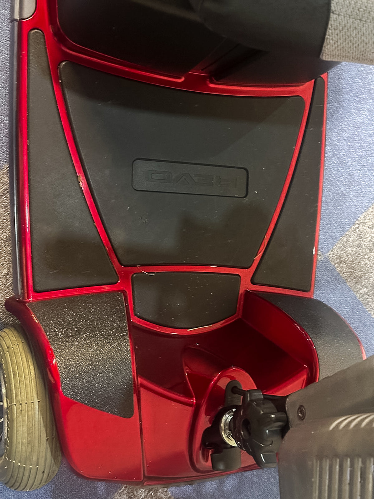 Pride Revo 2.0 4mph Mobility Scooter Transportable Boot Suspension Red