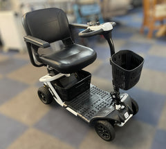 Monarch Whizz Mobility Scooter Small Transportable Pneumatic Tyres White