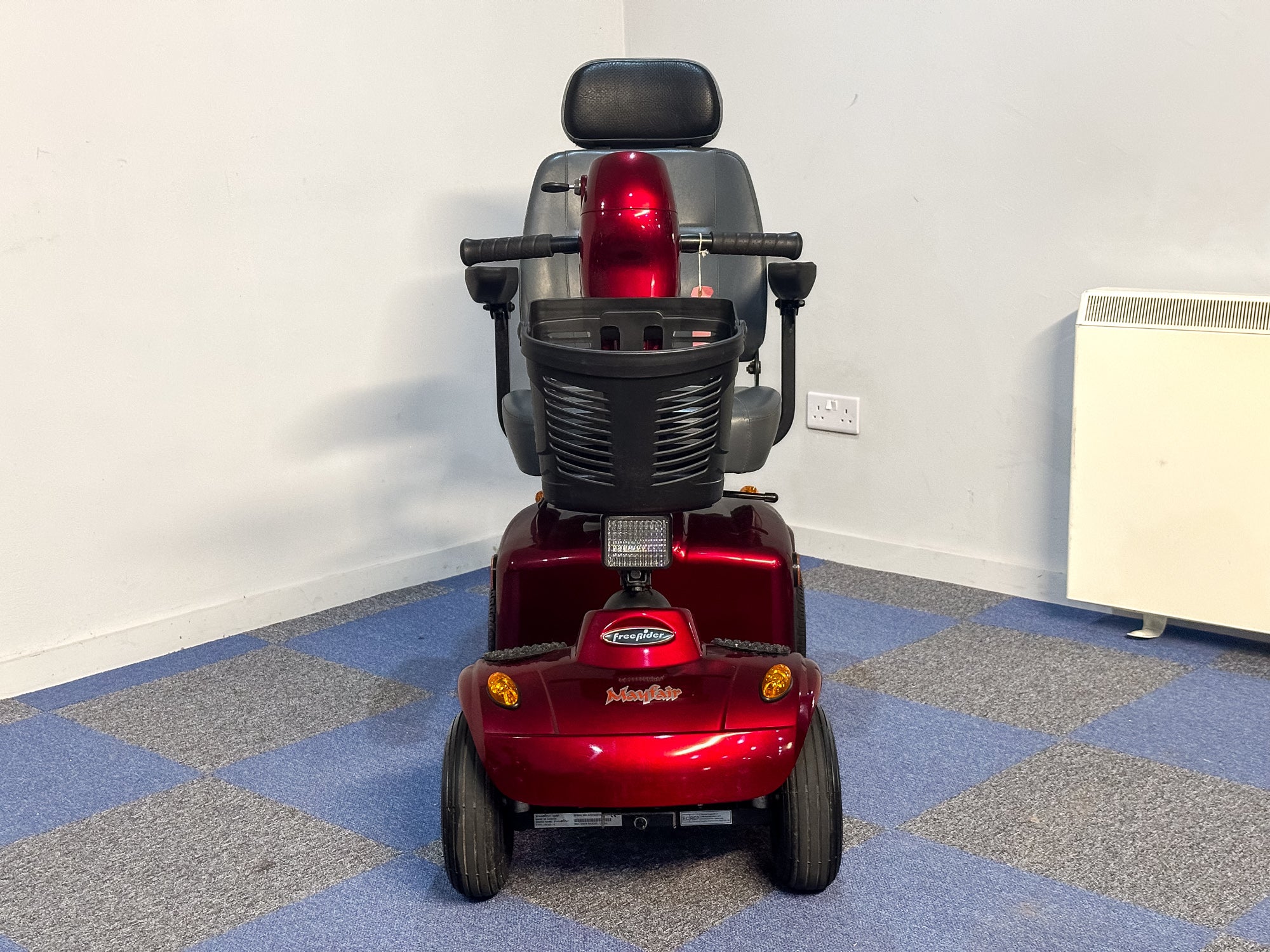 Freerider Mayfair Used Mobility Scooter 4mph Comfy Red FR168-4 Pavement Secondary image
