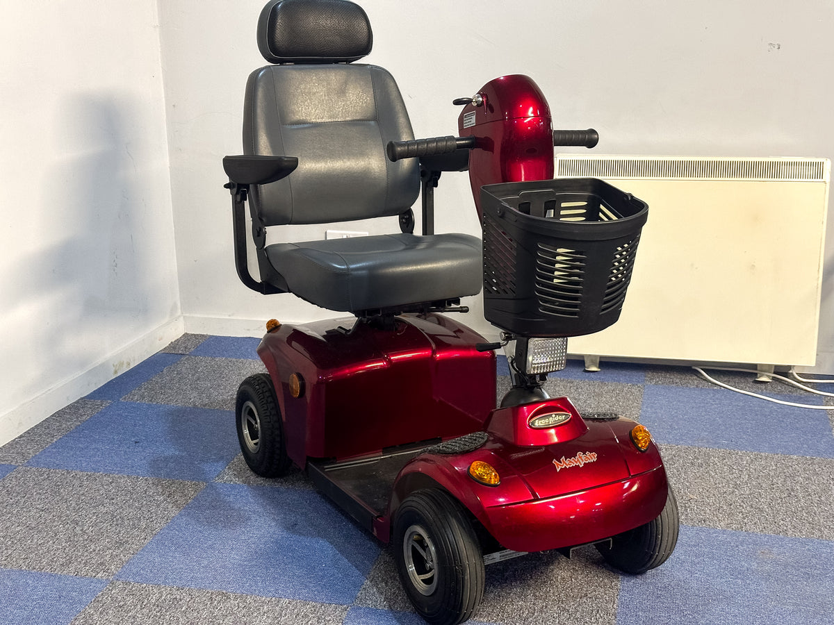 Freerider Mayfair Used Mobility Scooter 4mph Comfy Red FR168-4 Pavement Main image