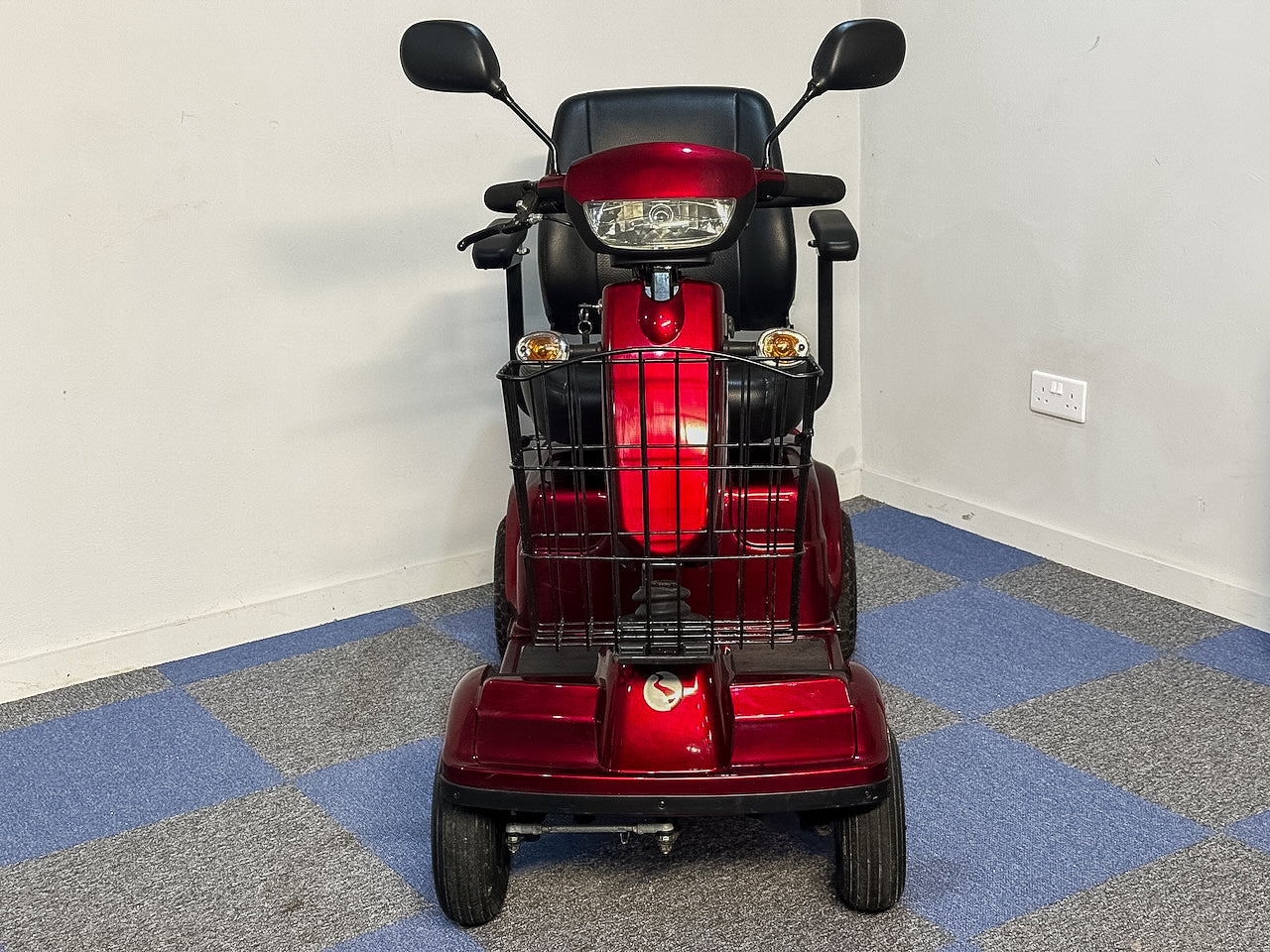 Rascal Frontier All-Terrain Road Legal Electric Mobility Scooter 8mph Suspension Midsize Red Secondary image