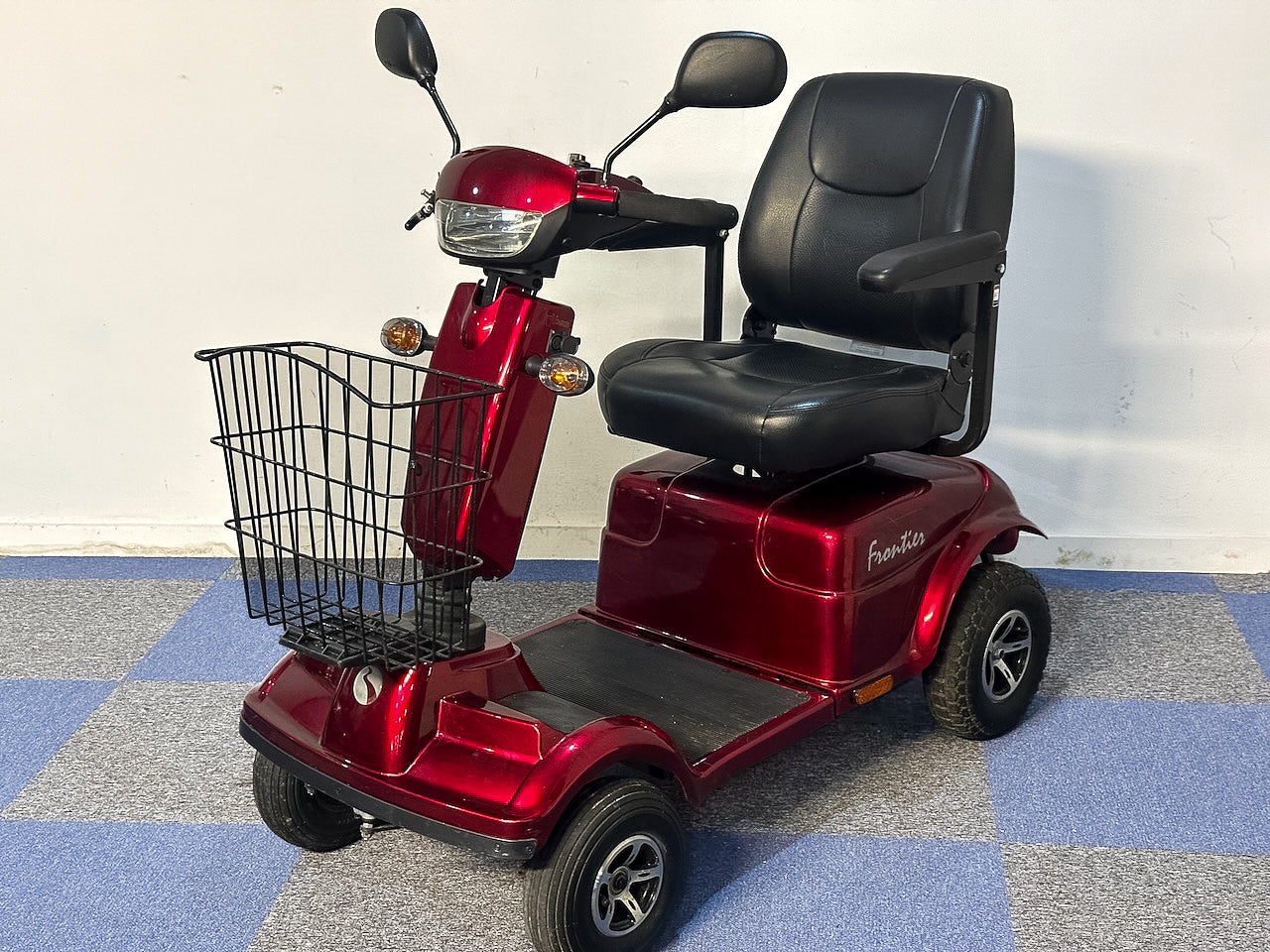 Rascal Frontier All-Terrain Road Legal Electric Mobility Scooter 8mph Suspension Midsize Red