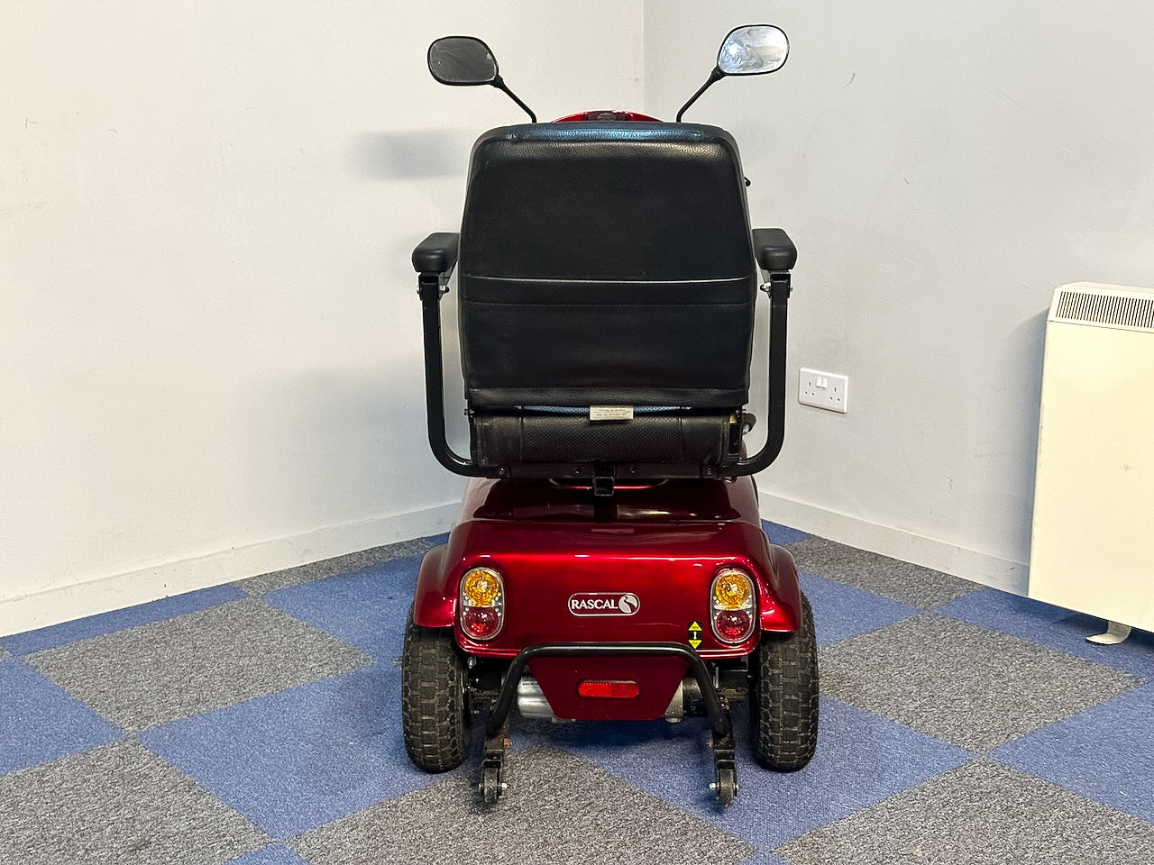 Rascal Frontier All-Terrain Road Legal Electric Mobility Scooter 8mph Suspension Midsize Red