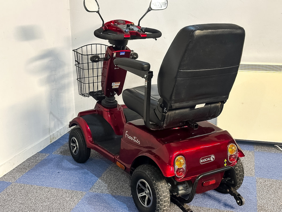 Rascal Frontier All-Terrain Road Legal Electric Mobility Scooter 8mph Suspension Midsize Red