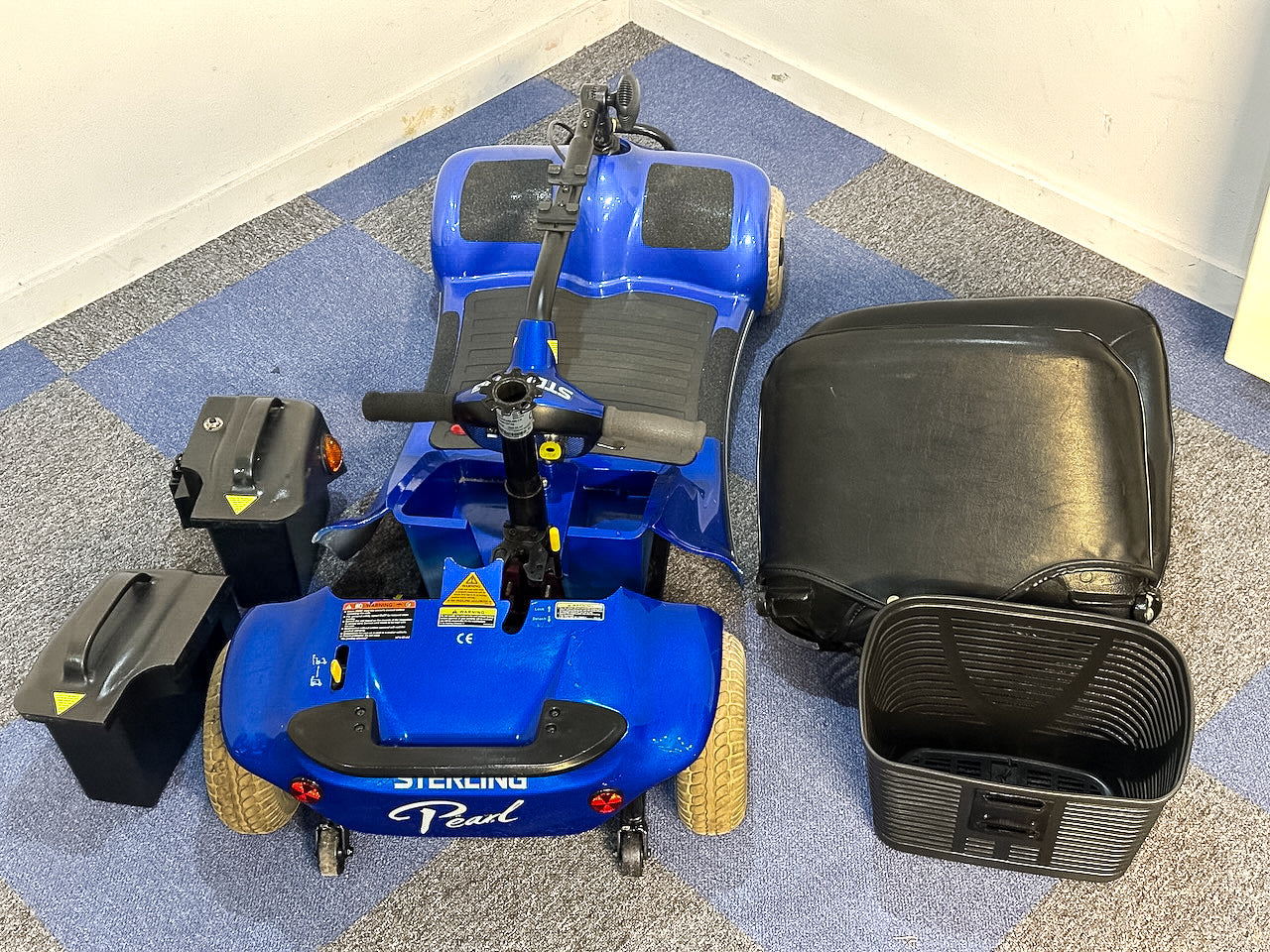 Sterling Pearl 4mph Boot Scooter from Sunrise Medical Pavement Folding Transportable Secondary image