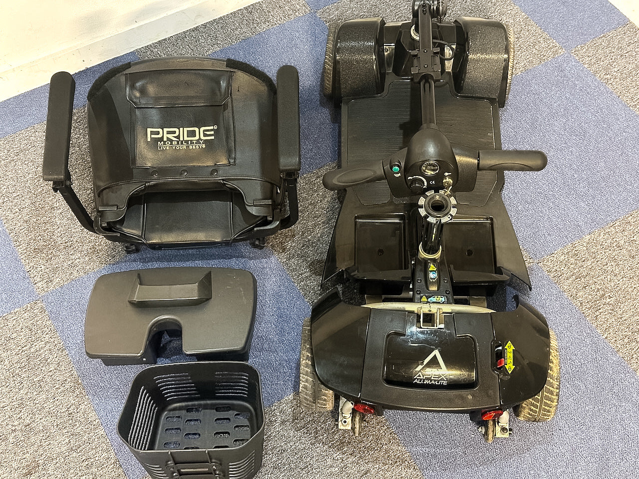 Pride Apex Alumalite Ultimate Lightweight Travel Scooter Aluminium Lithium Secondary image