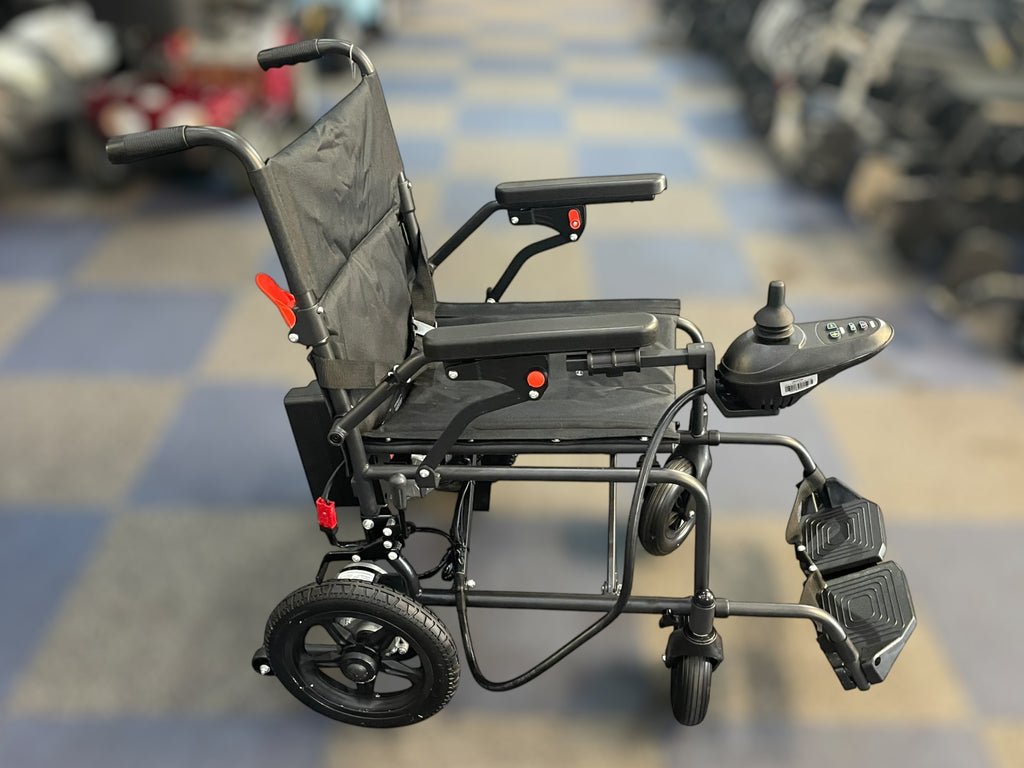 Black electric power wheelchair