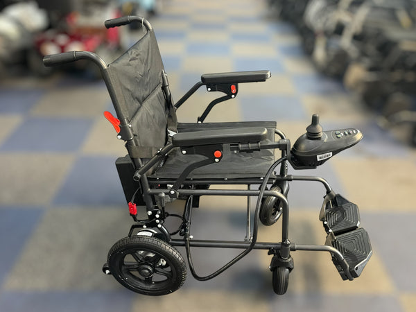 Black electric power wheelchair