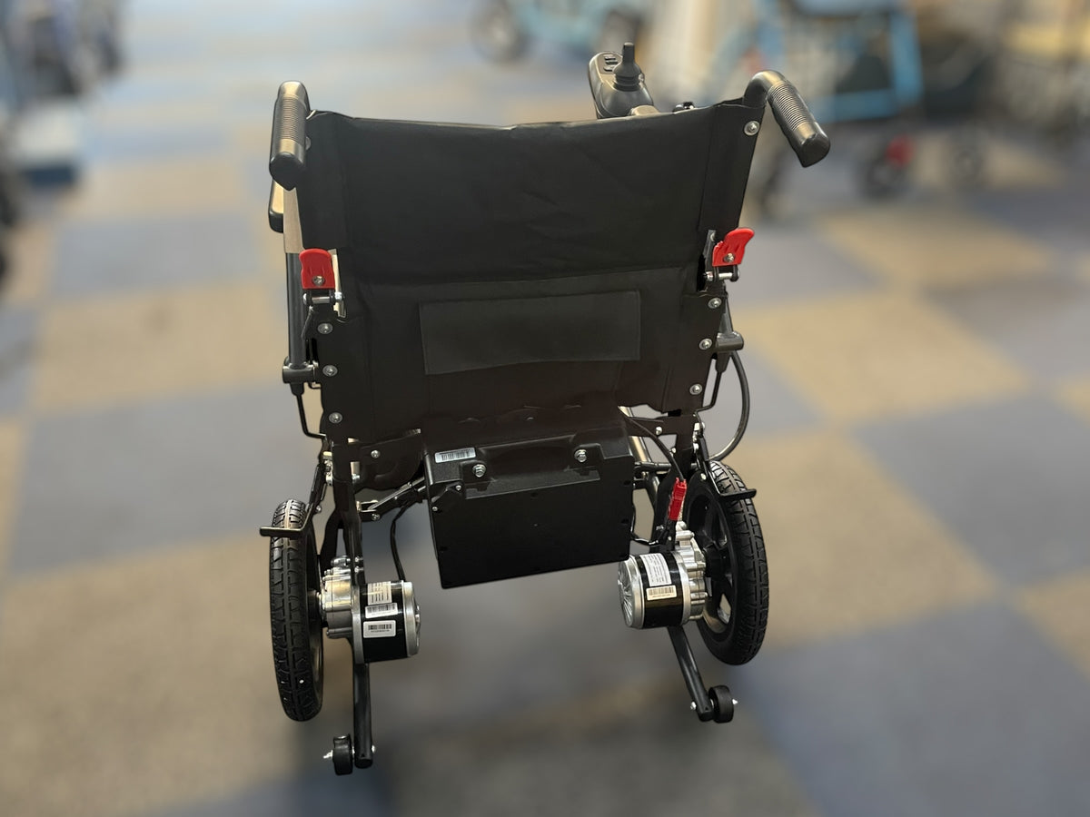 Black electric power wheelchair