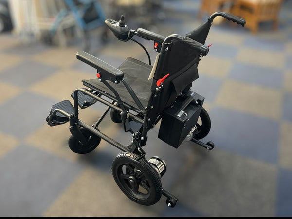 Black electric power wheelchair