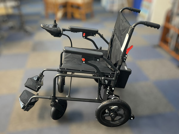 Black electric power wheelchair