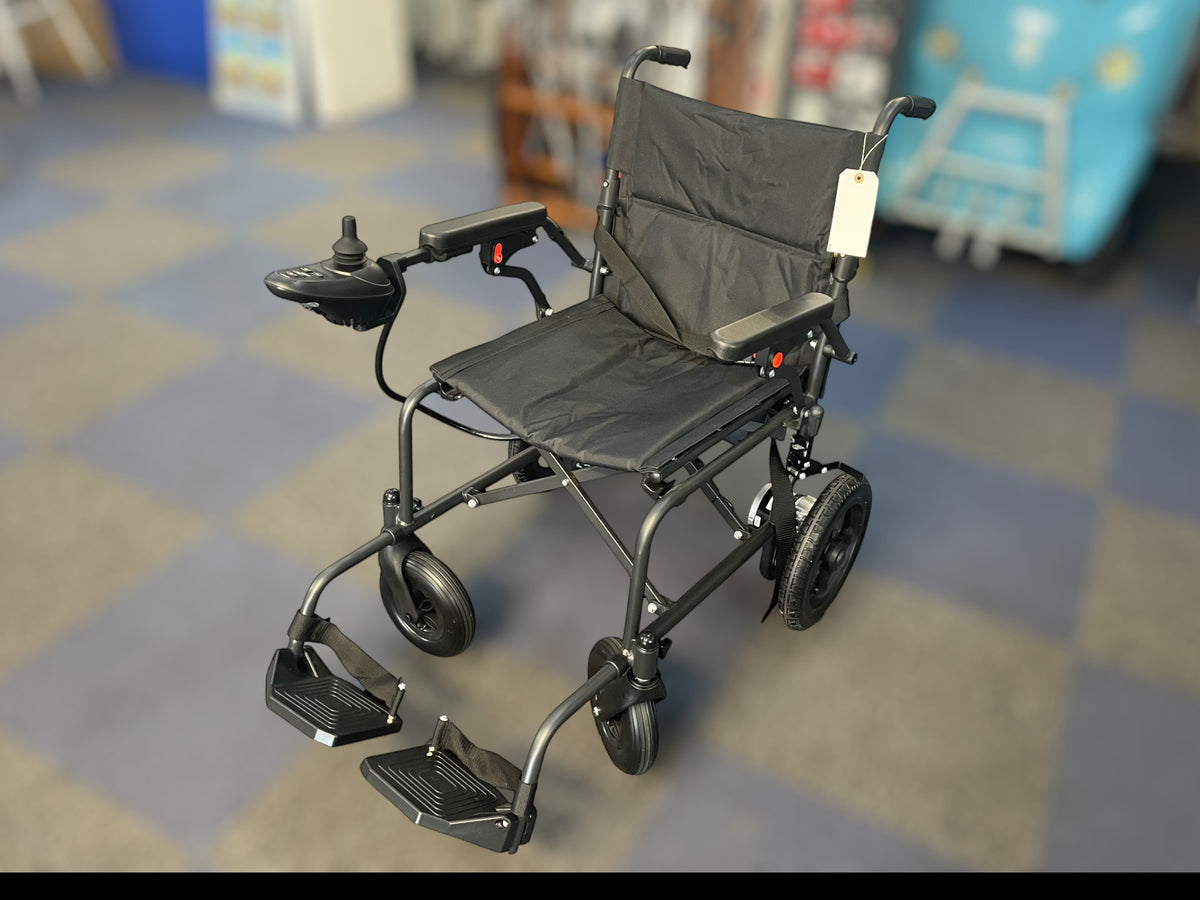 Black electric power wheelchair