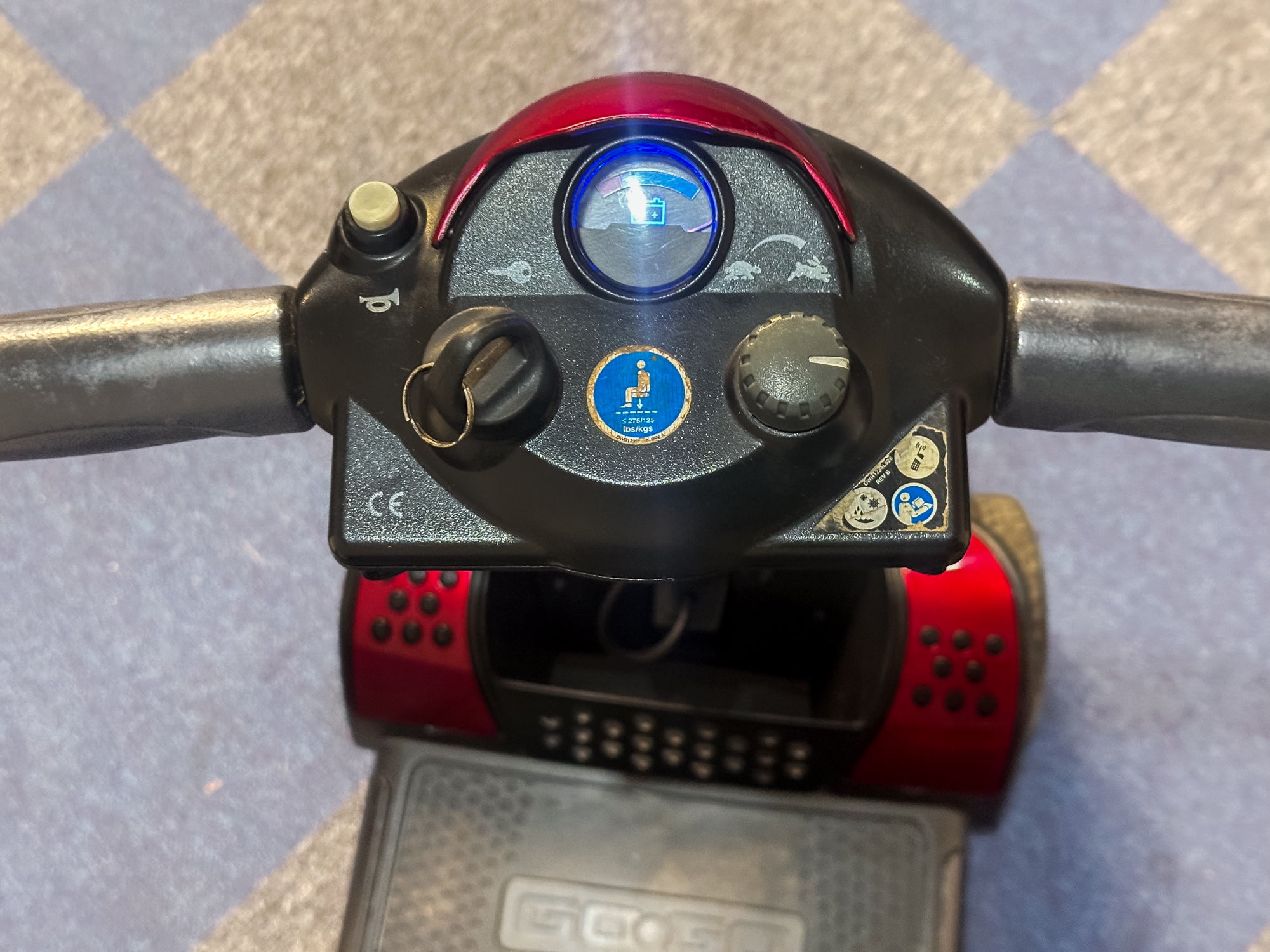 Pride GoGo Elite Traveller Used Mobility Scooter Small Transportable Car Boot Red