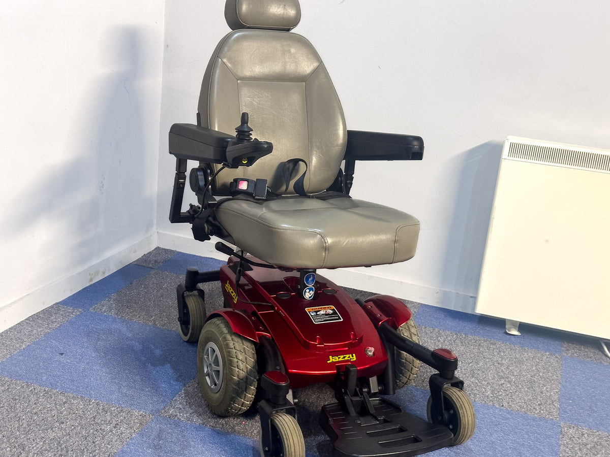 2014 Pride Jazzy Select 6 4mph MWD Powerchair Electric Wheelchair Red Main image