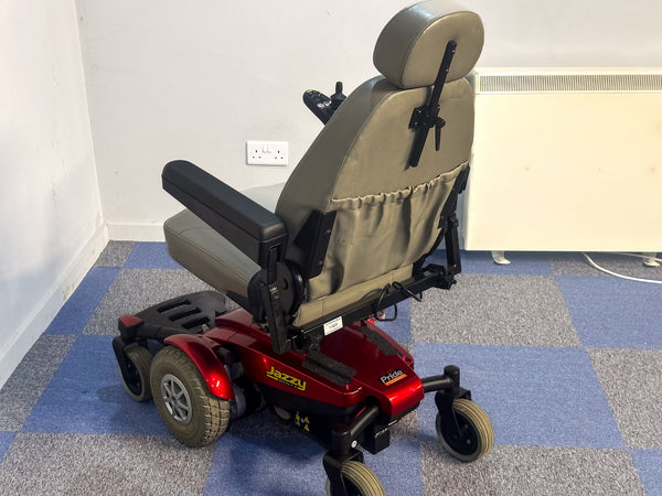 2014 Pride Jazzy Select 6 4mph MWD Powerchair Electric Wheelchair Red