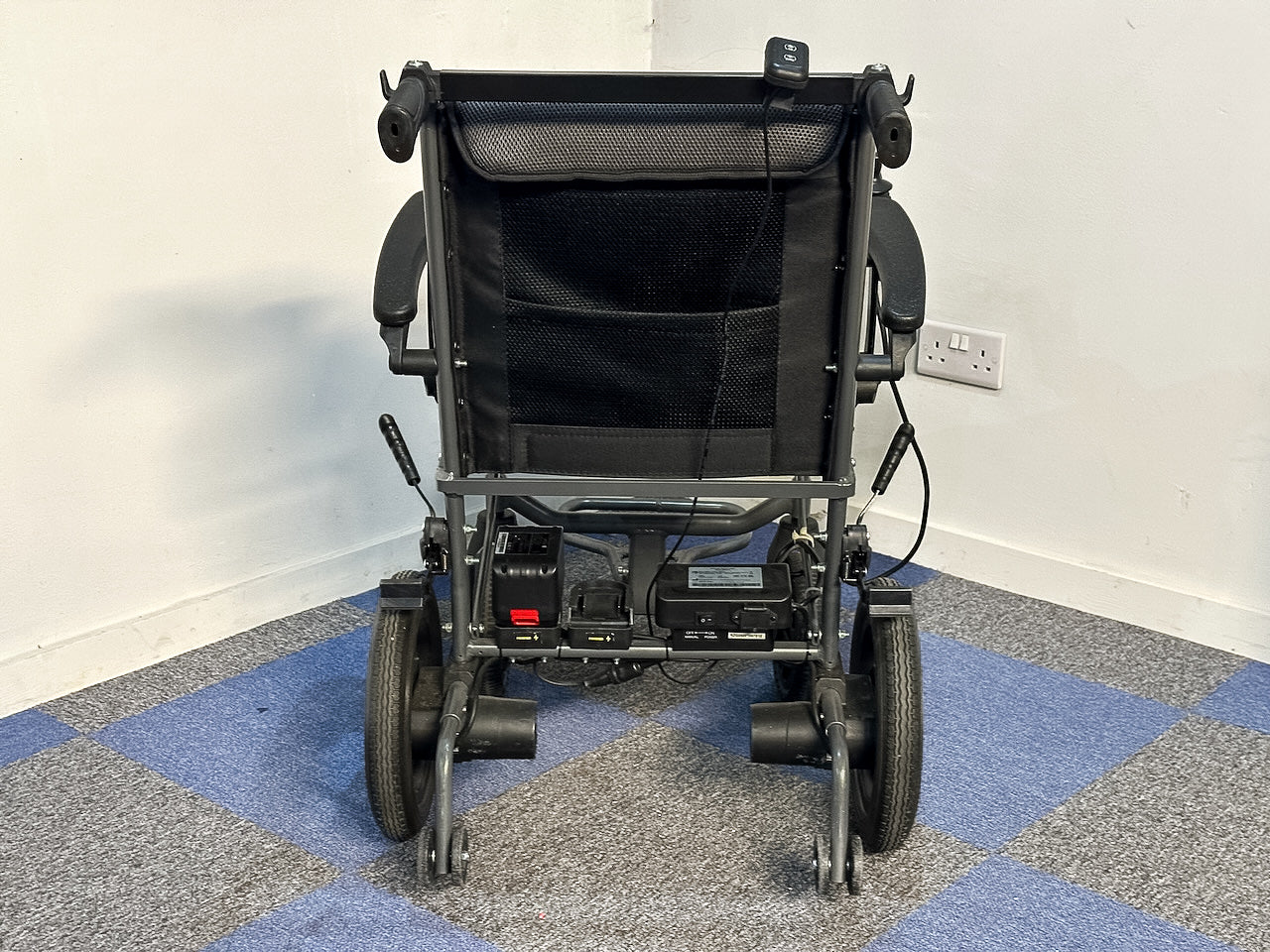 eFOLDi Powerchair Ultra Lightweight Electric Wheelchair Dual Attendant Control