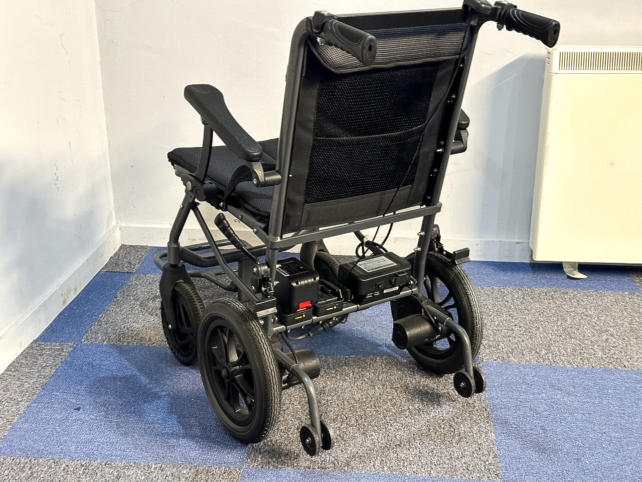 eFOLDi Powerchair Ultra Lightweight Electric Wheelchair Dual Attendant Control