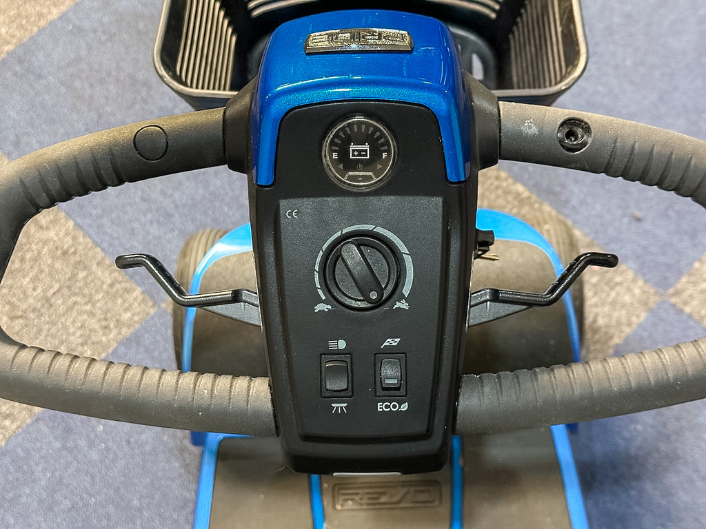 Pride Revo 2.0 4mph Mobility Scooter Transportable Boot Suspension Blue Immaculate