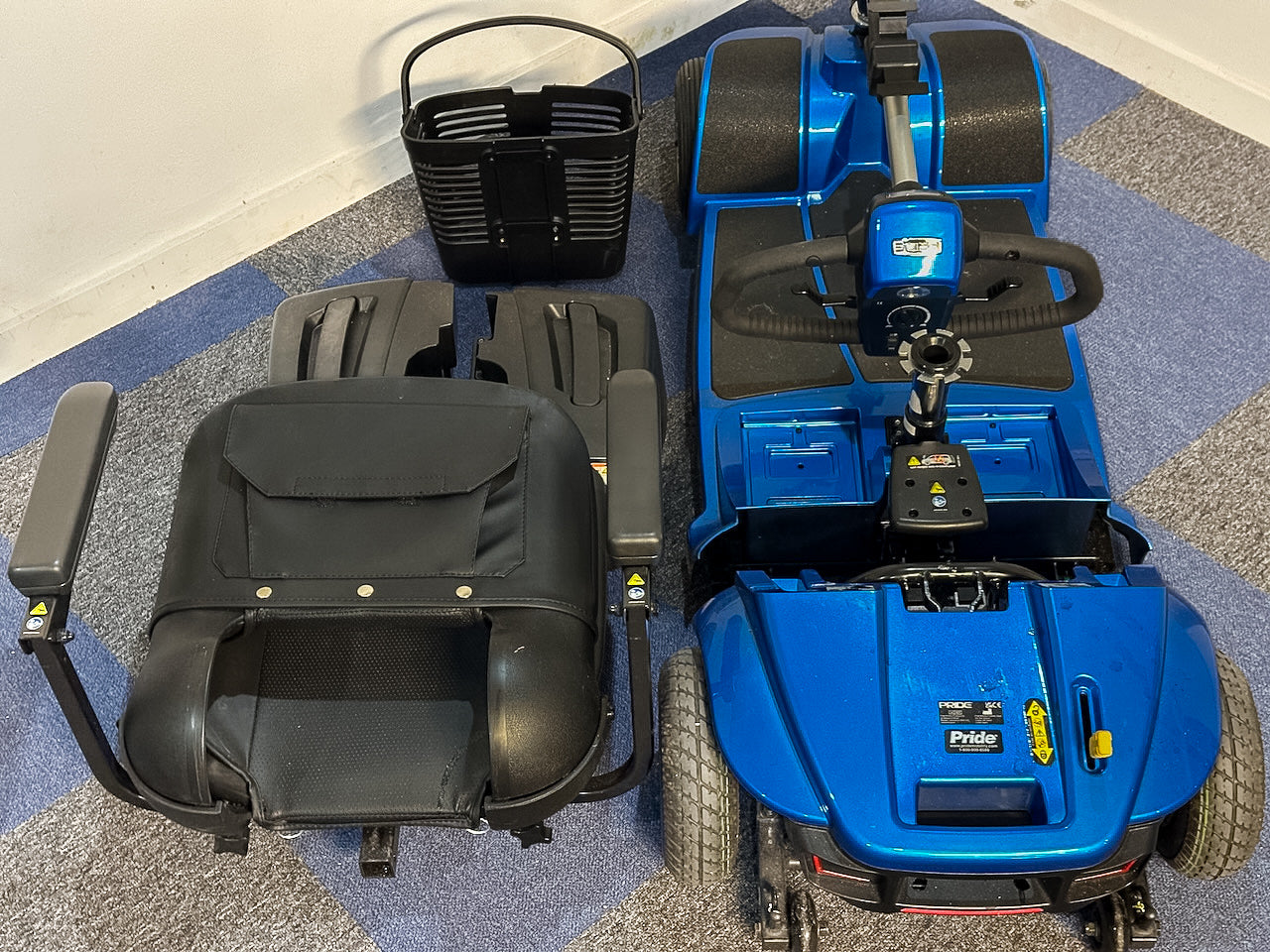 Pride Revo 2.0 4mph Mobility Scooter Transportable Boot Suspension Blue Immaculate Secondary image