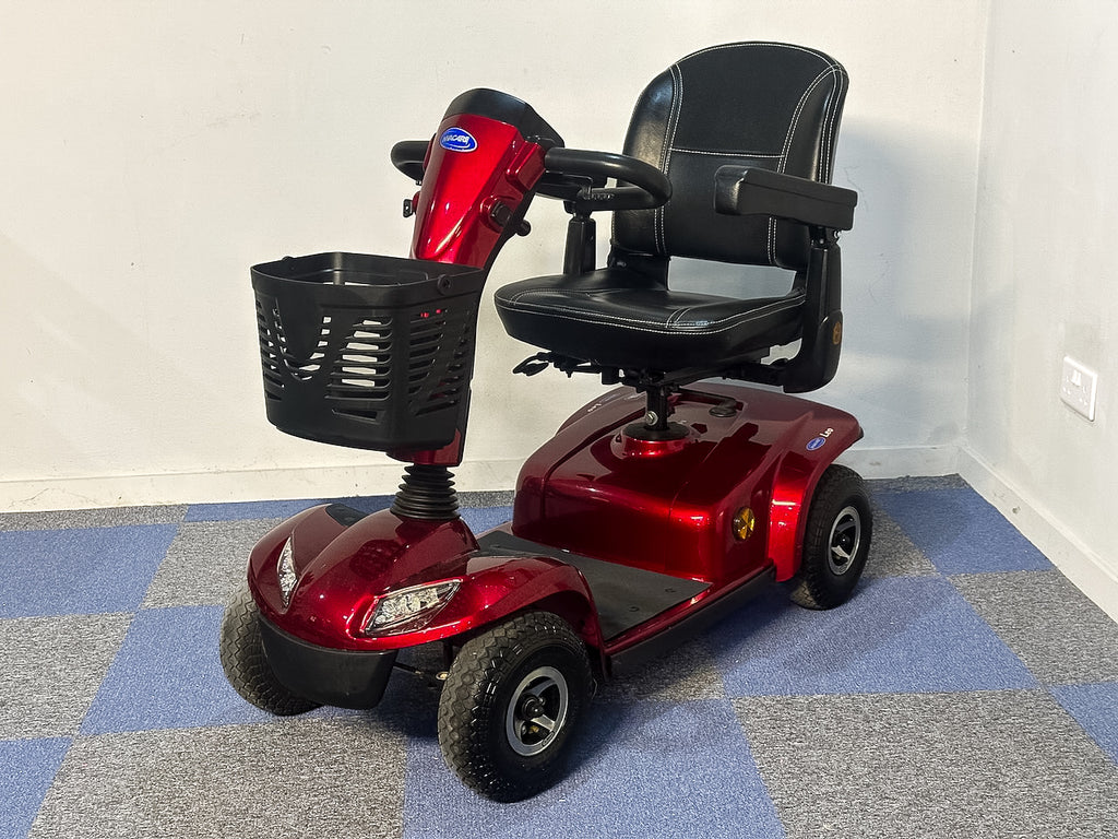 Leo Mobility Scooter Comfy Pavement Compact Invacare Red 4mph