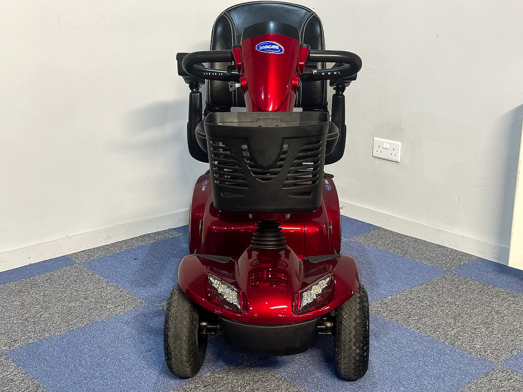 Leo Mobility Scooter Comfy Pavement Compact Invacare Red 4mph