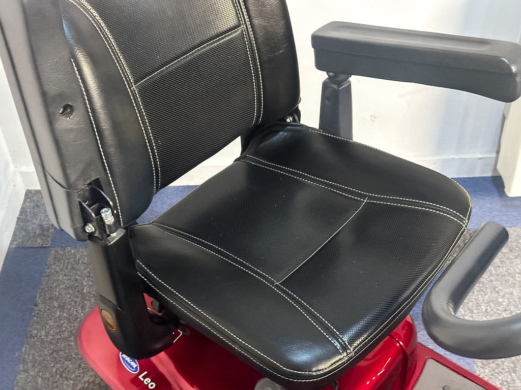 Leo Mobility Scooter Comfy Pavement Compact Invacare Red 4mph