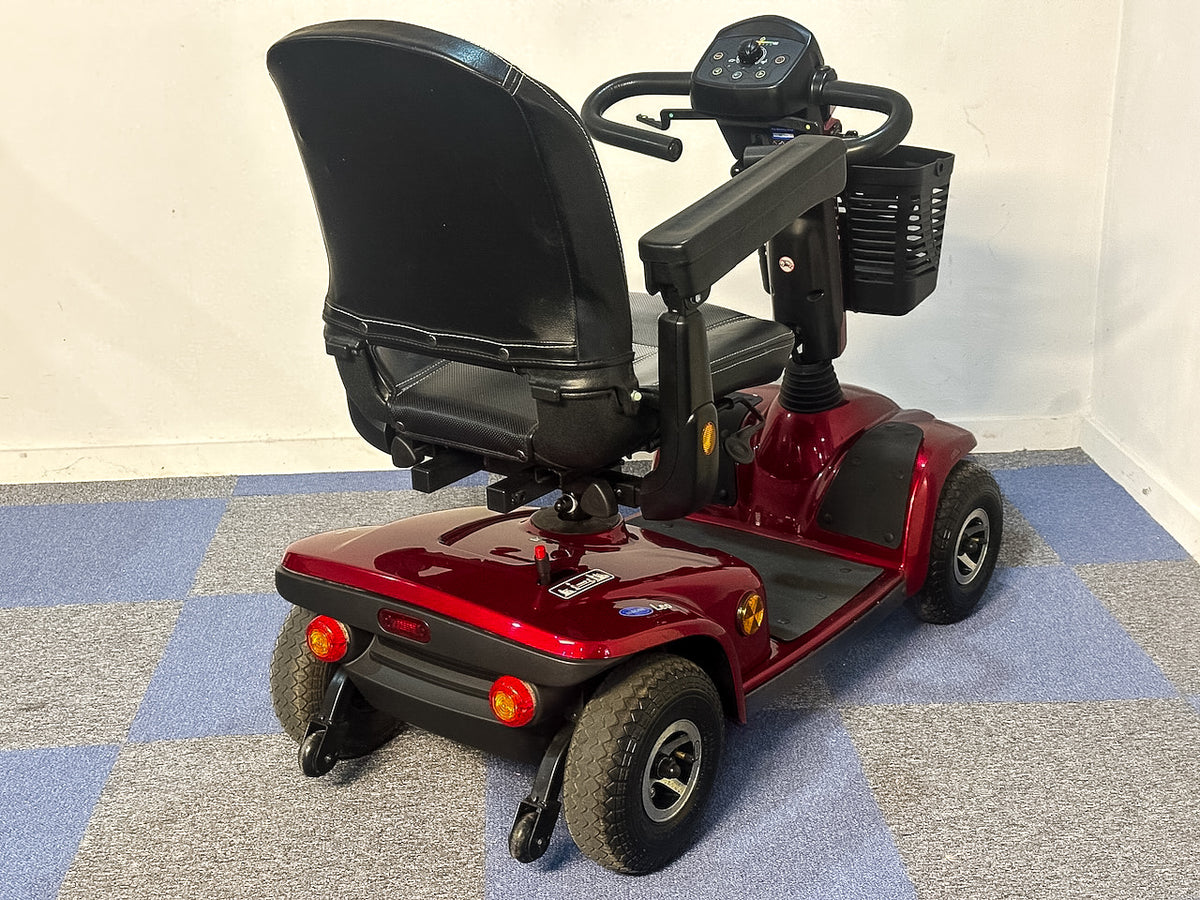 Leo Mobility Scooter Comfy Pavement Compact Invacare Red 4mph