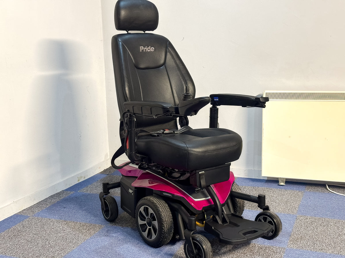 Pride Jazzy Air 2 Powerchair in Pink (2022) – Elevating Seat, New Batteries, Immaculate Condition