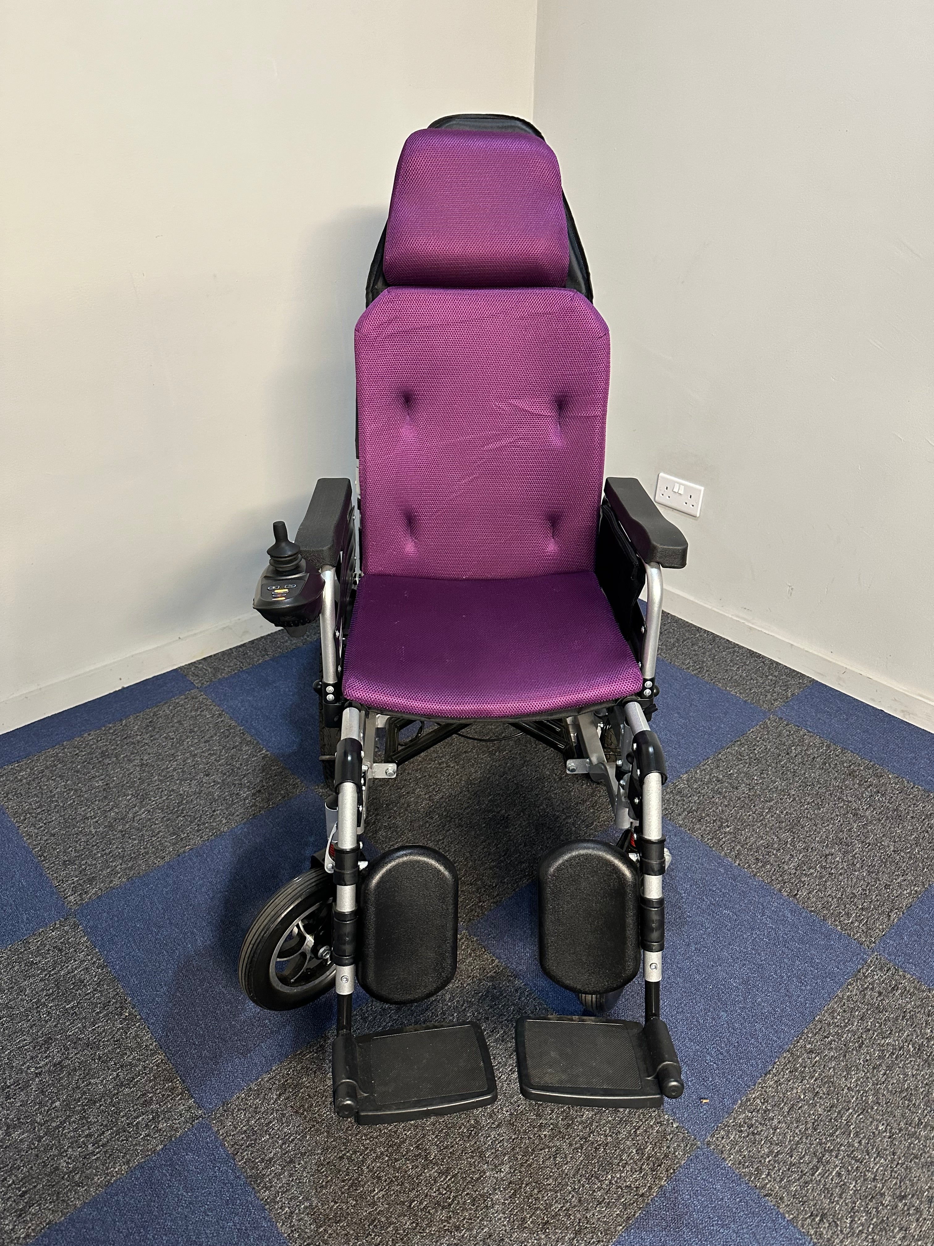 Traveller Electric Wheelchair Powerchair Folding Reclining Transportable Secondary image