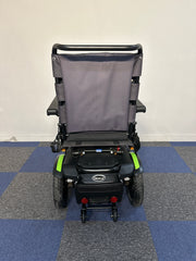 Quickie Q100 R Compact Indoor Outdoor Sunrise Medical Powerchair Wheelchair Green Trim