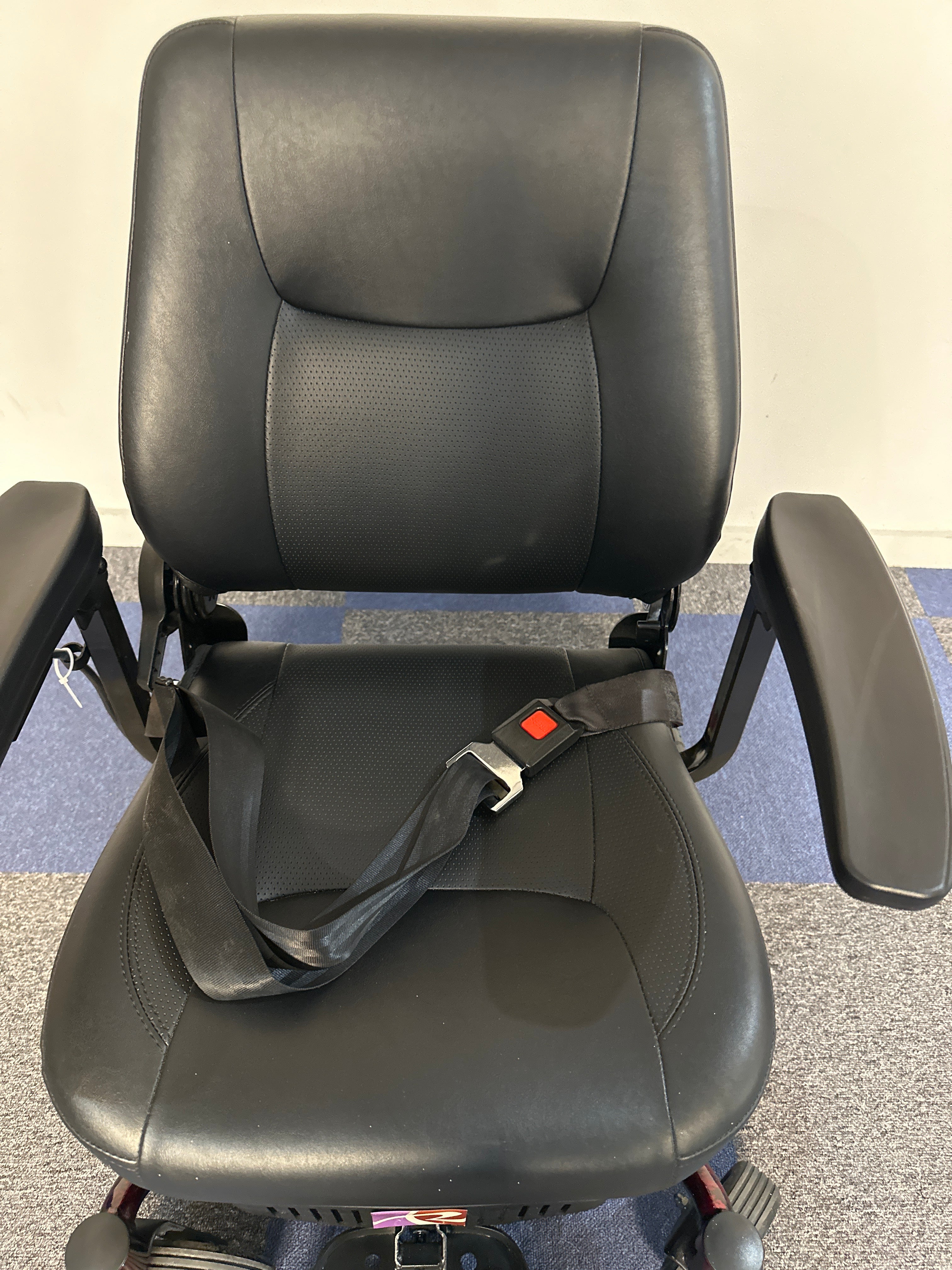 Roma Reno Elite Electric Wheelchair Powerchair Flame Red with Captains Seat indoor Outdoor Transportable Secondary image