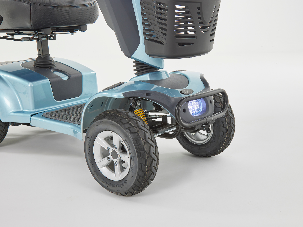 Motion Healthcare Xcite Mobility Scooter – 8mph Road Scooter with Suspension