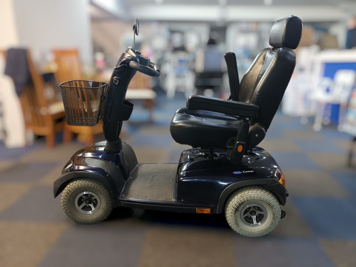 Invacare Comet 8mph Road Legal Comfy Mobility Scooter in blue