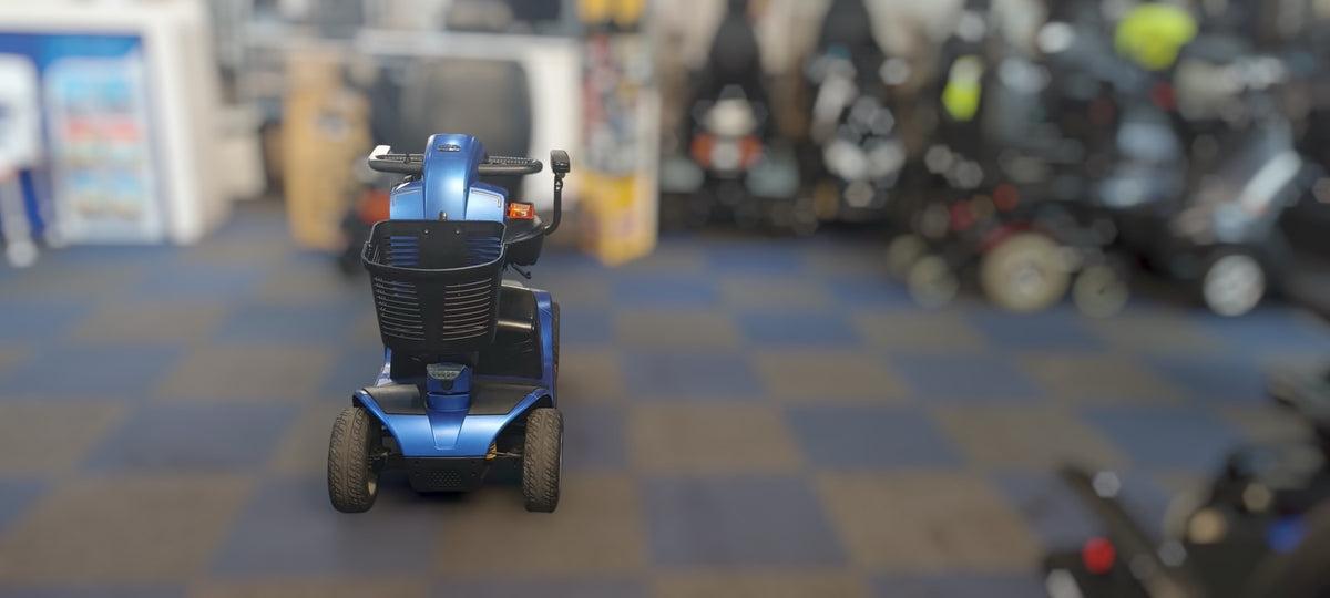 Pride Colt Deluxe 2.0 Mi Size 6mph Transportable Mobility Scooter in Blue