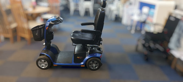 Pride Colt Deluxe 2.0 Mi Size 6mph Transportable Mobility Scooter in Blue